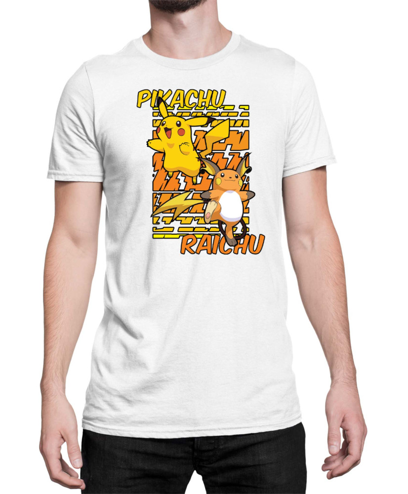 Мъжка Тениска Japan Anime Manga Pikachu Light