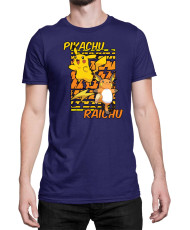Мъжка Тениска Japan Anime Manga Pikachu Light