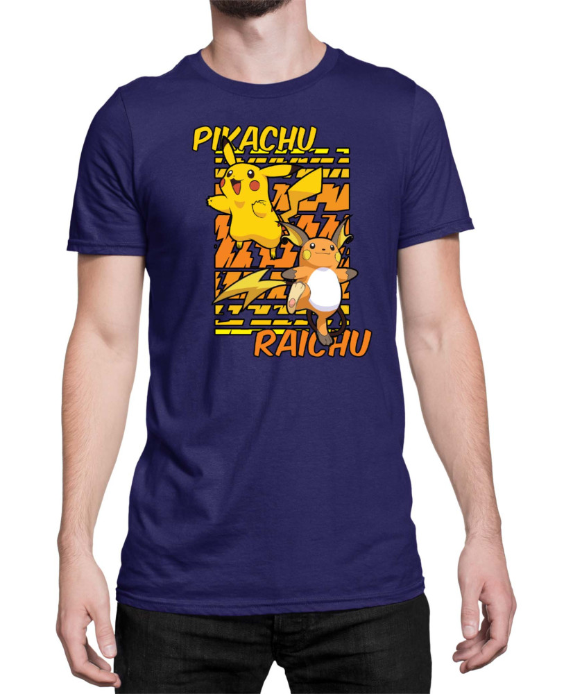 Мъжка Тениска Japan Anime Manga Pikachu Light