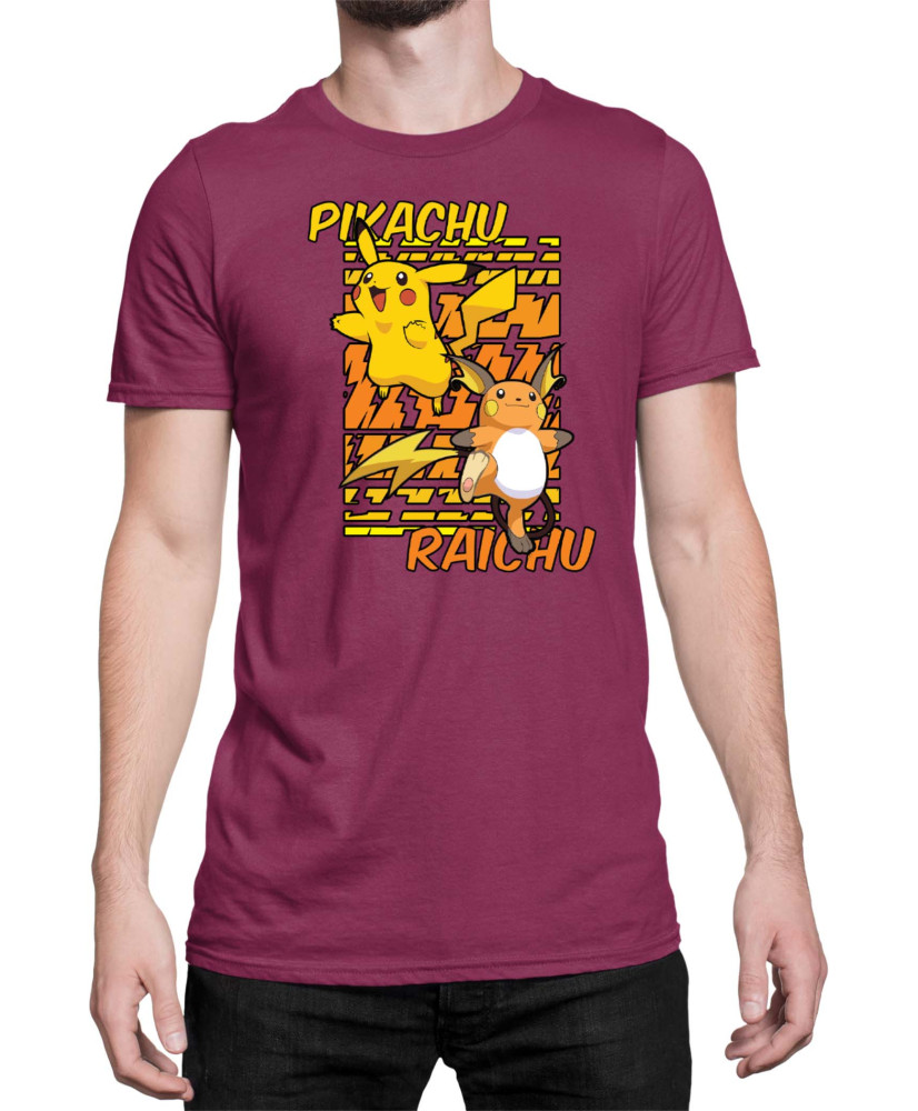 Мъжка Тениска Japan Anime Manga Pikachu Light