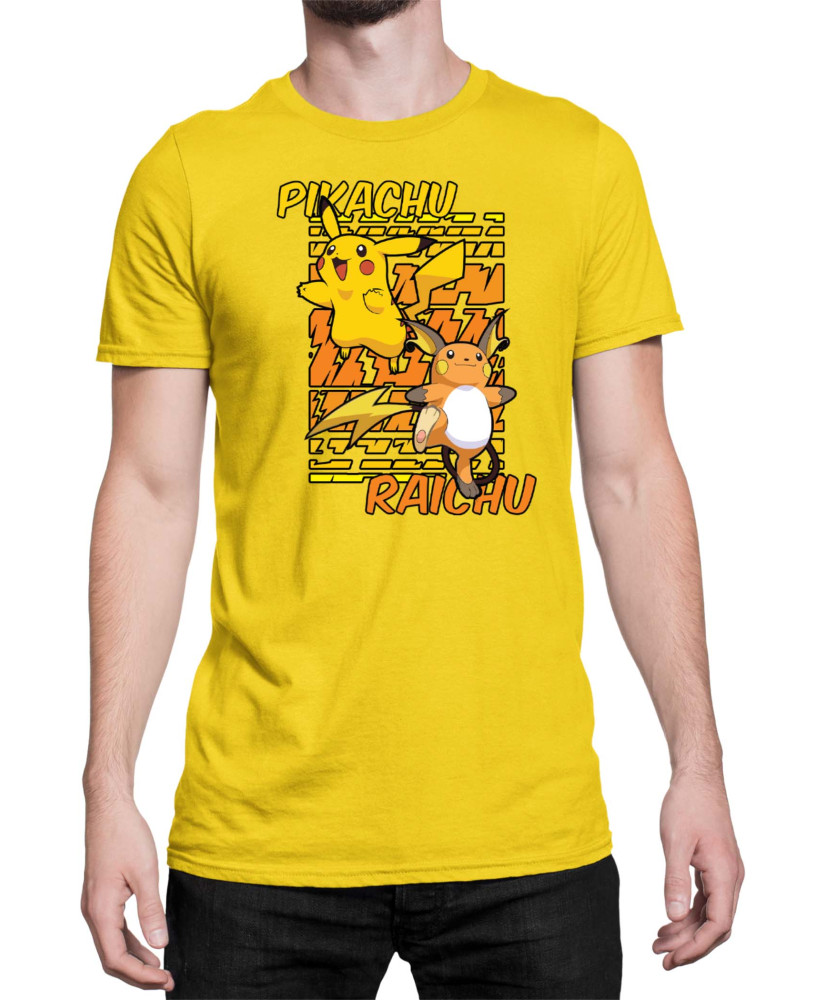 Мъжка Тениска Japan Anime Manga Pikachu Light Мъжка Тениска Japan Anime Manga Pikachu Light