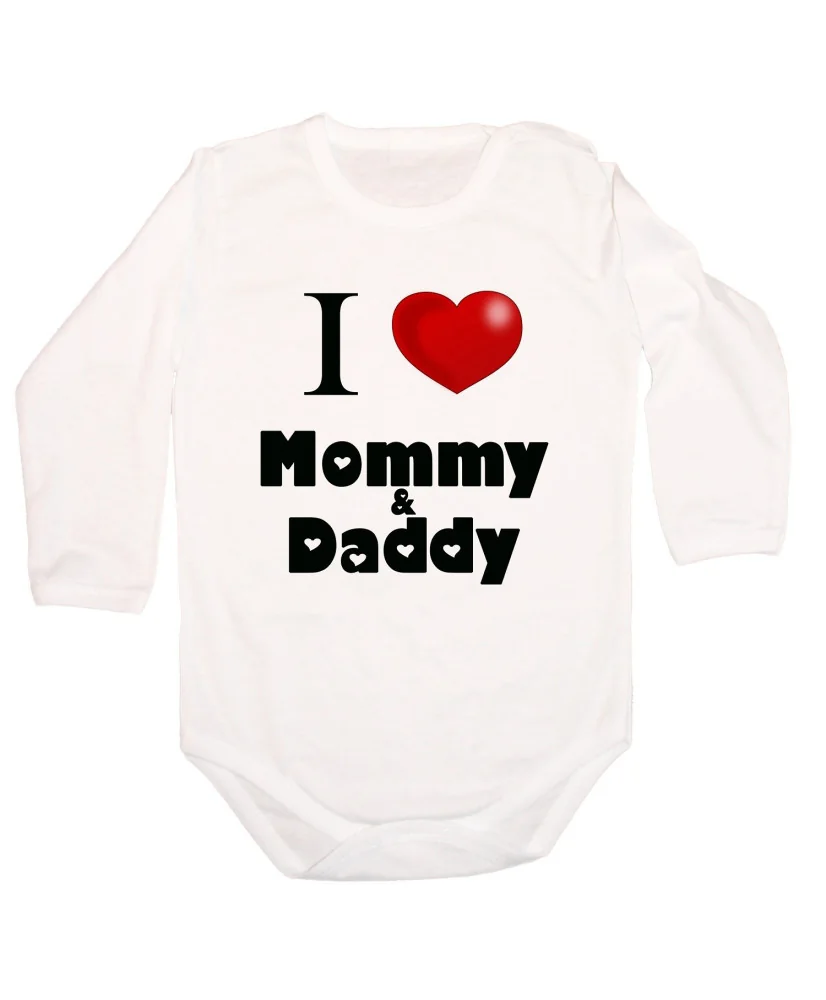 Бебешко боди I Love Mommy and Daddy