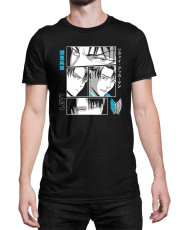 Мъжка Тениска Japan Anime Manga Levi Faces 