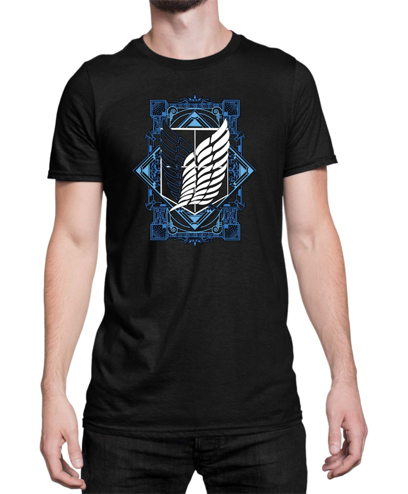Мъжка Тениска Japan Anime Manga Titan Emblem Мъжка Тениска Japan Anime Manga Titan Emblem