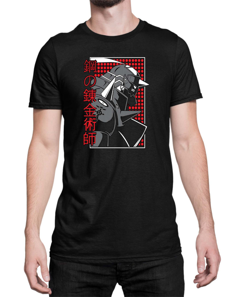 Мъжка Тениска Japan Anime Manga Fullmetal Brothers Мъжка Тениска Japan Anime Manga Fullmetal Brothers