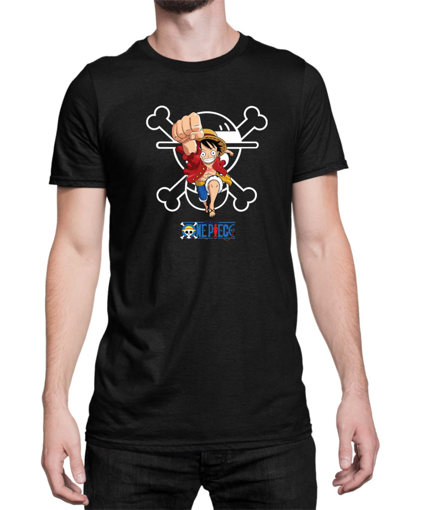 Мъжка Тениска Japan Anime Manga Luffy Roger