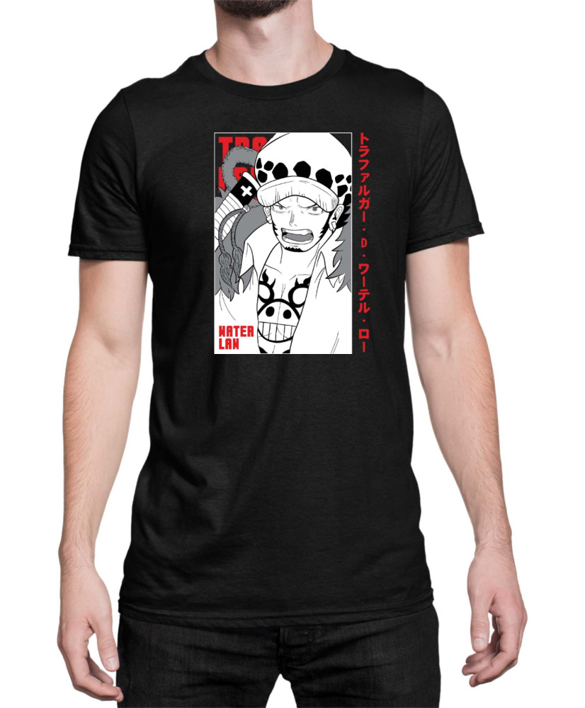 Мъжка Тениска Japan Anime Manga Trafalgar Pirate