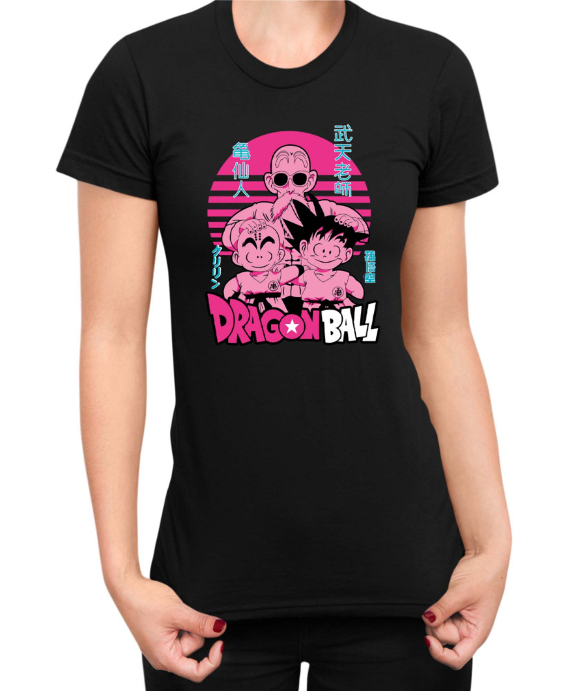 Дамска Тениска Japan Manga Anime Comics Animation Dbz Krilin Roshi Goku