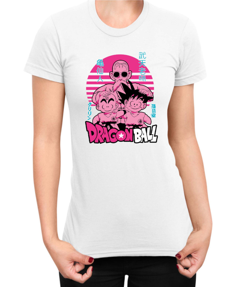 Дамска Тениска Japan Manga Anime Comics Animation Dbz Krilin Roshi Goku