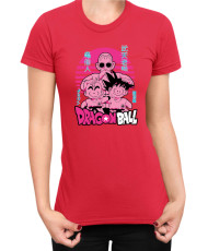 Дамска Тениска Japan Manga Anime Comics Animation Dbz Krilin Roshi Goku