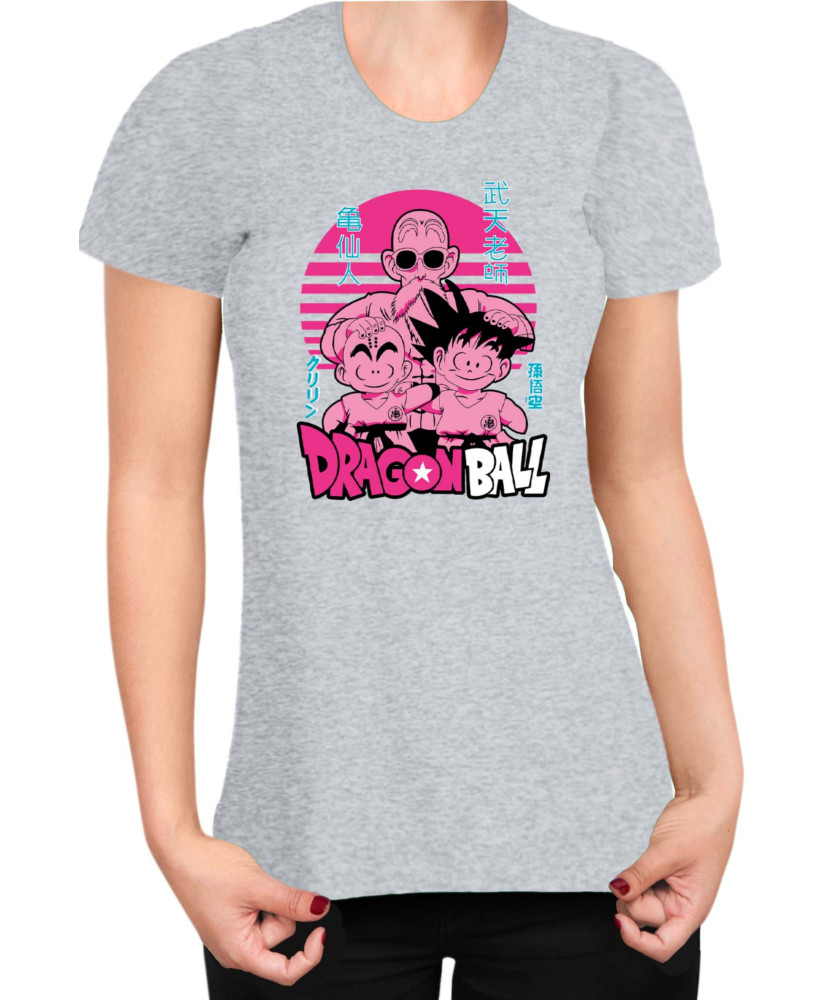 Дамска Тениска Japan Manga Anime Comics Animation Dbz Krilin Roshi Goku