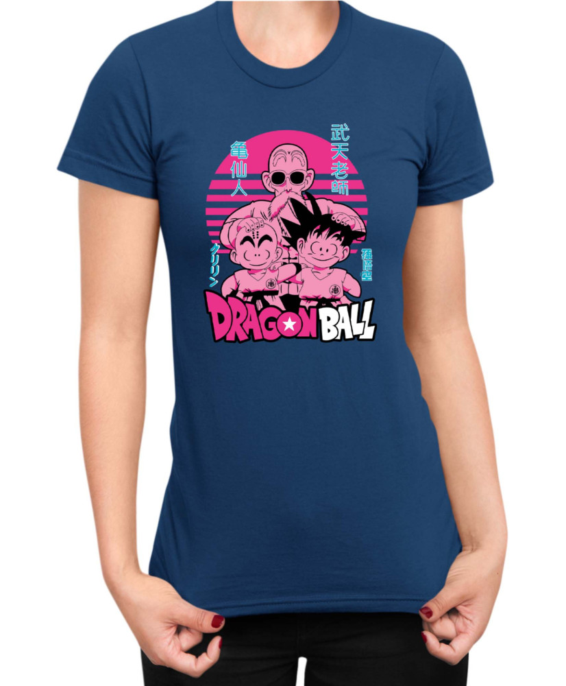 Дамска Тениска Japan Manga Anime Comics Animation Dbz Krilin Roshi Goku