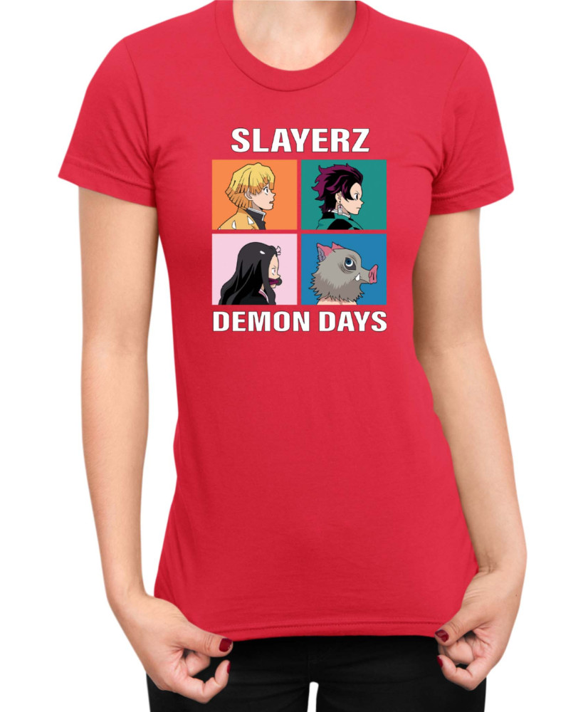 Дамска Тениска Japan Manga Anime Comics Animation Demon Slayer Slayerz Дамска Тениска Japan Manga Anime Comics Animation Demon Slayer Slayerz