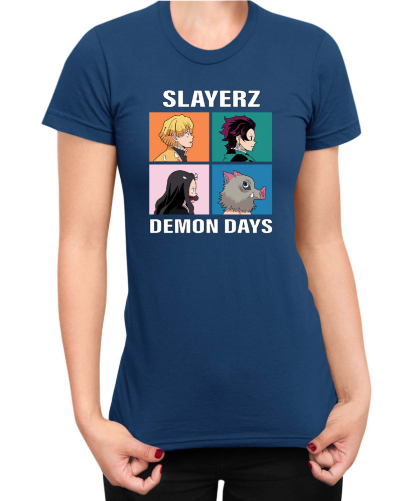 Дамска Тениска Japan Manga Anime Comics Animation Demon Slayer Slayerz Дамска Тениска Japan Manga Anime Comics Animation Demon Slayer Slayerz
