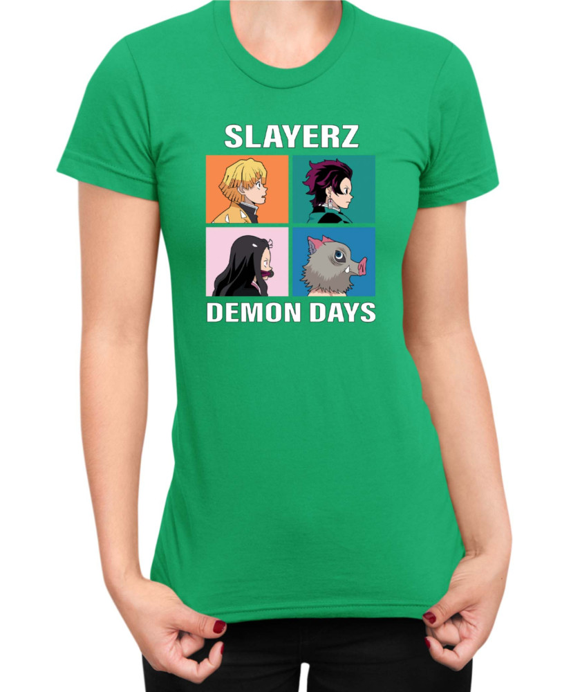 Дамска Тениска Japan Manga Anime Comics Animation Demon Slayer Slayerz Дамска Тениска Japan Manga Anime Comics Animation Demon Slayer Slayerz