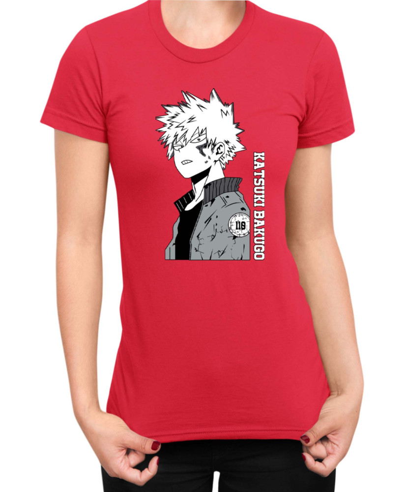 Дамска Тениска Japan Manga Anime Comics Animation My Hero Academia Katsuki Bakugo Дамска Тениска Japan Manga Anime Comics Animation My Hero Academia Katsuki Bakugo