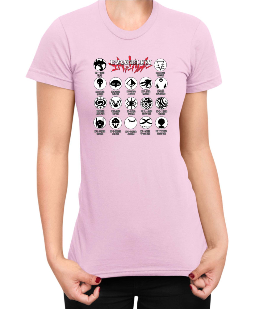 Дамска Тениска Japan Manga Anime Comics Animation Neon Genesis Evangelion Angels Symbol Дамска Тениска Japan Manga Anime Comics Animation Neon Genesis Evangelion Angels Symbol