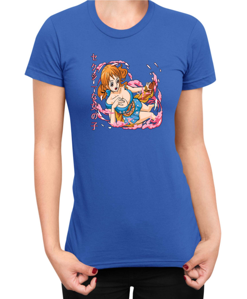 Дамска Тениска Japan Manga Anime Comics Animation One Piece Nami Дамска Тениска Japan Manga Anime Comics Animation One Piece Nami