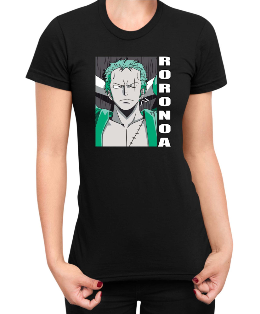 Дамска Тениска Japan Manga Anime Comics Animation One Piece Zoro Pose Дамска Тениска Japan Manga Anime Comics Animation One Piece Zoro Pose