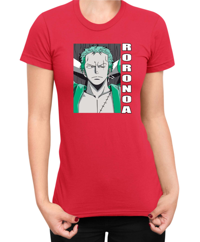 Дамска Тениска Japan Manga Anime Comics Animation One Piece Zoro Pose Дамска Тениска Japan Manga Anime Comics Animation One Piece Zoro Pose