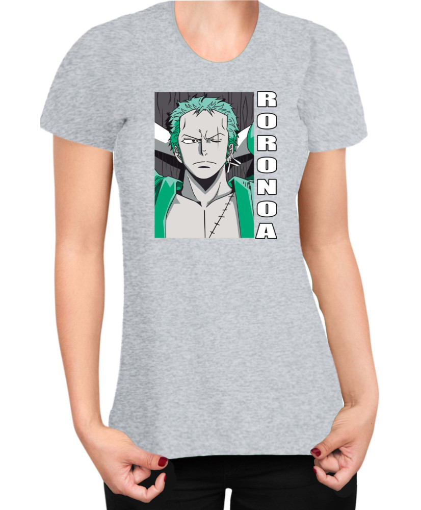 Дамска Тениска Japan Manga Anime Comics Animation One Piece Zoro Pose Дамска Тениска Japan Manga Anime Comics Animation One Piece Zoro Pose