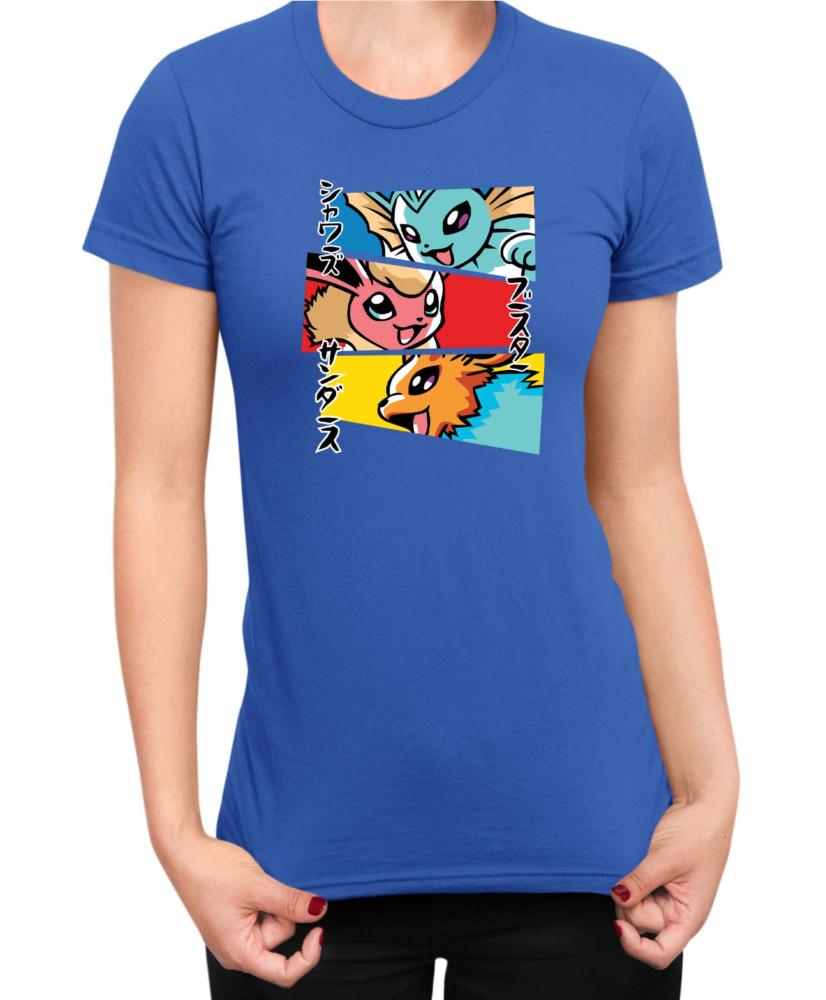 Дамска Тениска Japan Manga Anime Comics Animation Pokemon Eevee Evolutions