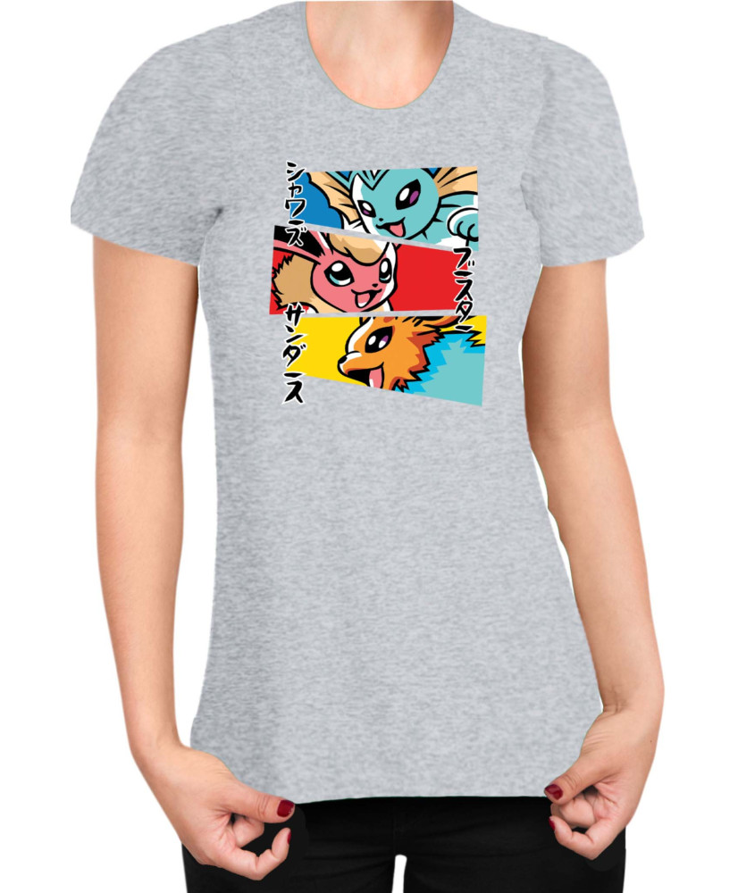 Дамска Тениска Japan Manga Anime Comics Animation Pokemon Eevee Evolutions
