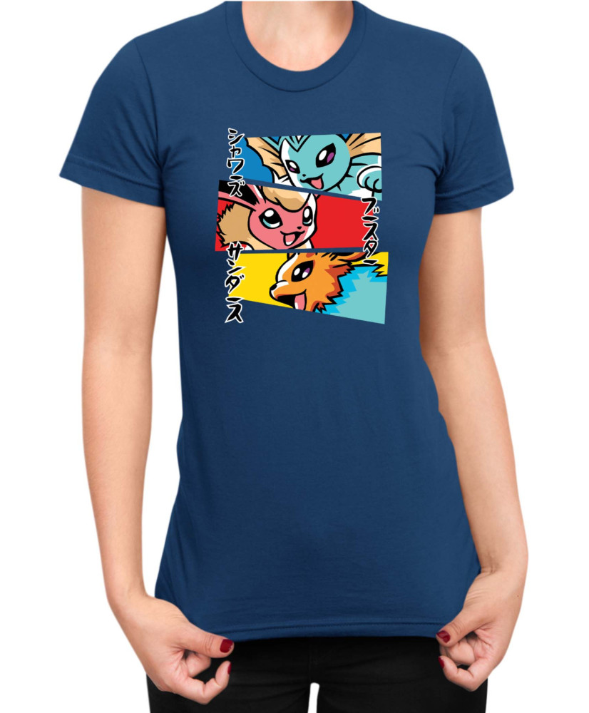 Дамска Тениска Japan Manga Anime Comics Animation Pokemon Eevee Evolutions