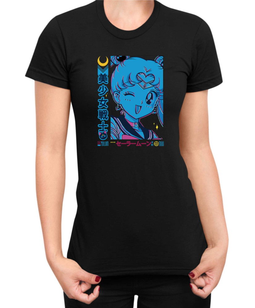 Дамска Тениска Japan Manga Anime Comics Animation Sailor Moon Girl Warrior Дамска Тениска Japan Manga Anime Comics Animation Sailor Moon Girl Warrior
