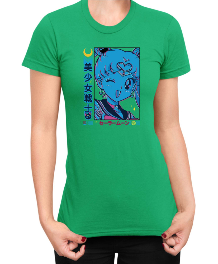 Дамска Тениска Japan Manga Anime Comics Animation Sailor Moon Girl Warrior Дамска Тениска Japan Manga Anime Comics Animation Sailor Moon Girl Warrior