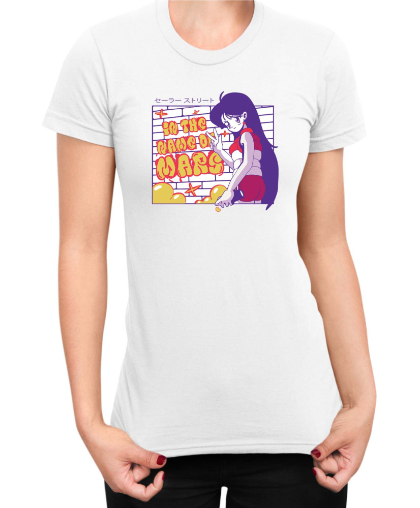 Дамска Тениска Japan Manga Anime Comics Animation Sailor Moon Rei Hino Дамска Тениска Japan Manga Anime Comics Animation Sailor Moon Rei Hino