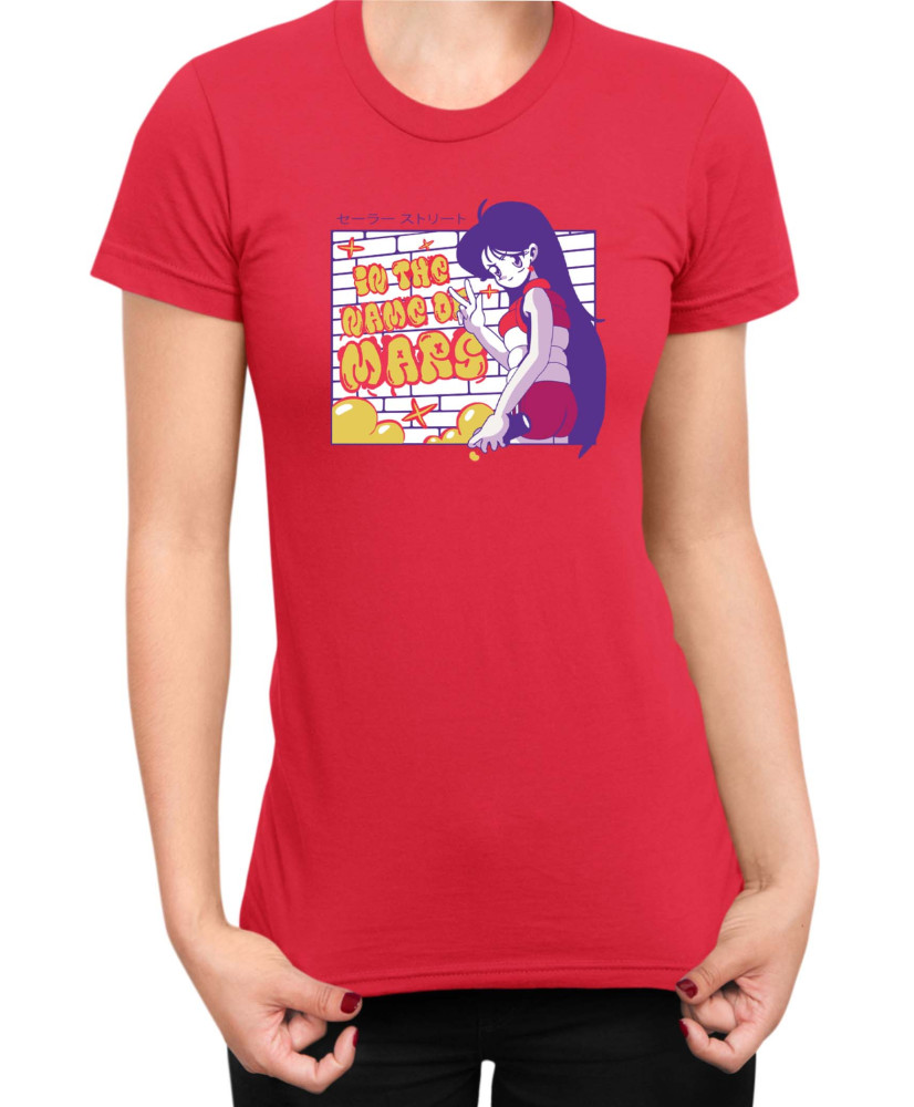Дамска Тениска Japan Manga Anime Comics Animation Sailor Moon Rei Hino Дамска Тениска Japan Manga Anime Comics Animation Sailor Moon Rei Hino
