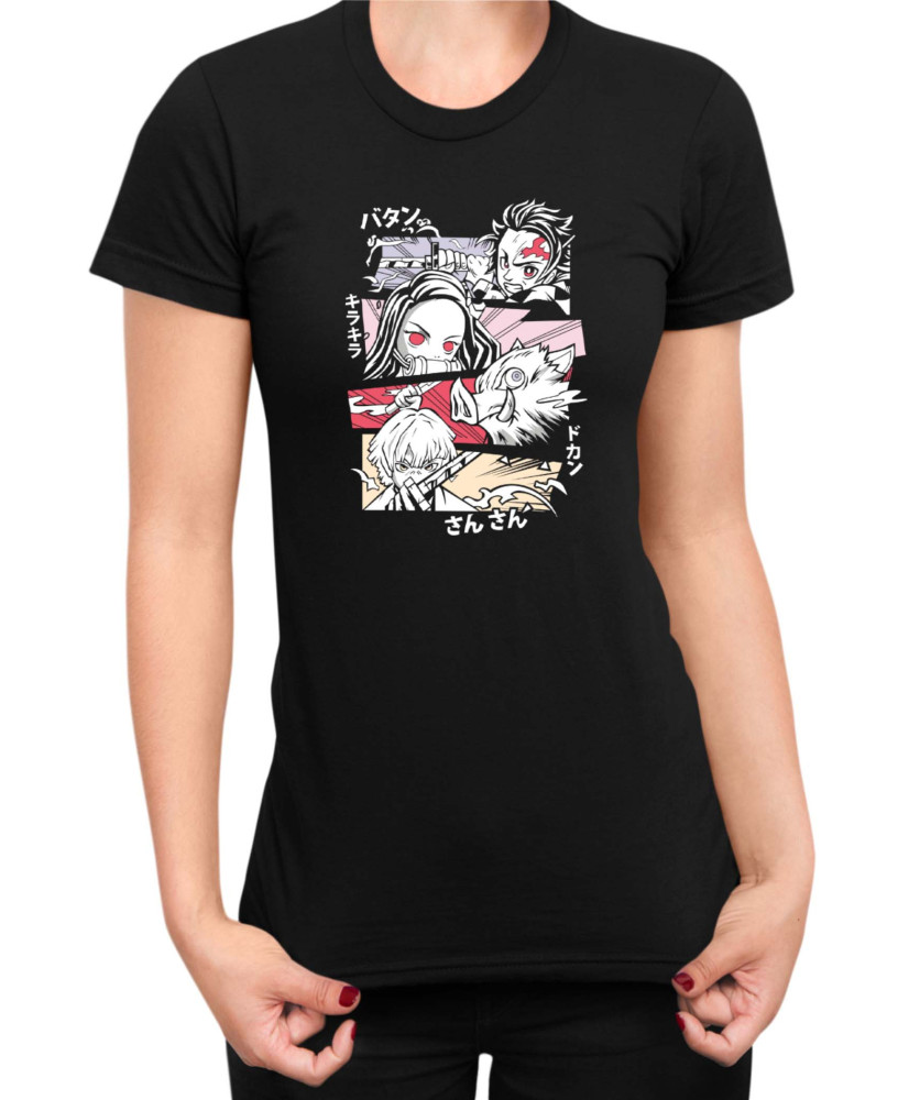 Дамска Тениска Japan Manga Anime Comics Animation Demon Slayer Protagonist