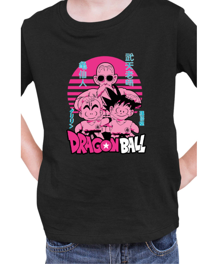 Детска Тениска Japan Manga Anime Comics Animation Dbz Krilin Roshi Goku