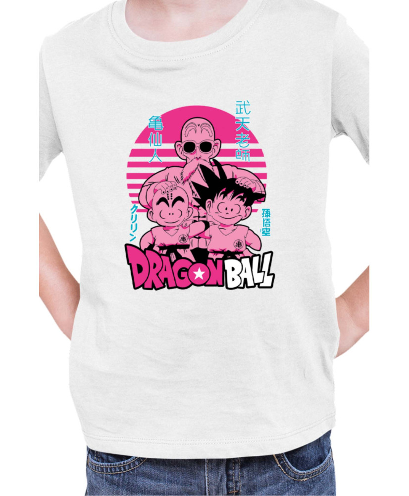 Детска Тениска Japan Manga Anime Comics Animation Dbz Krilin Roshi Goku