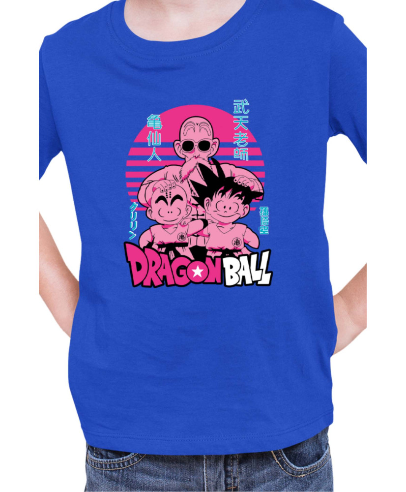 Детска Тениска Japan Manga Anime Comics Animation Dbz Krilin Roshi Goku