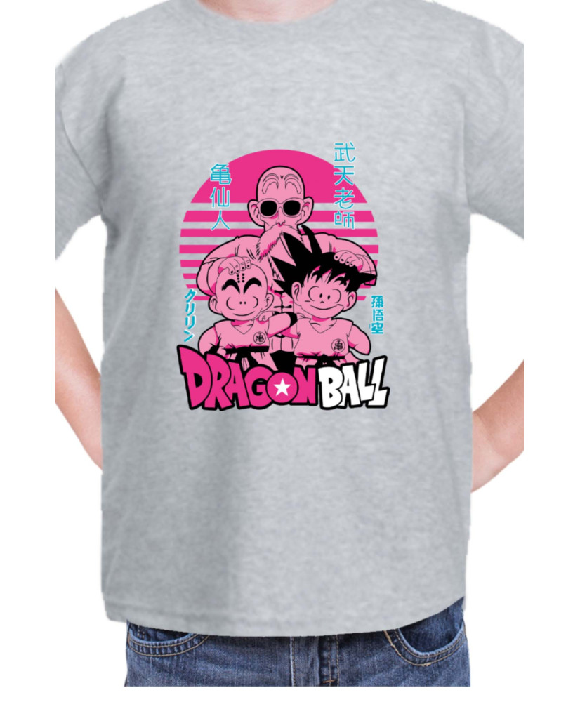 Детска Тениска Japan Manga Anime Comics Animation Dbz Krilin Roshi Goku