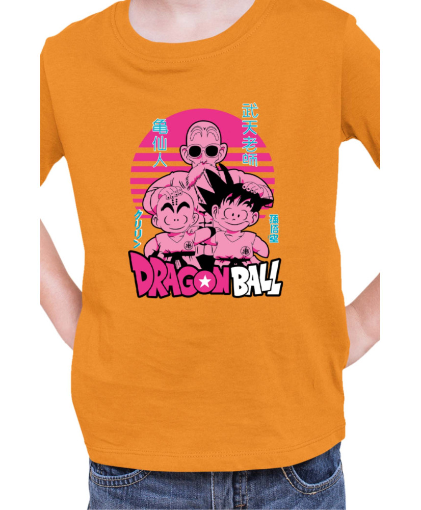 Детска Тениска Japan Manga Anime Comics Animation Dbz Krilin Roshi Goku