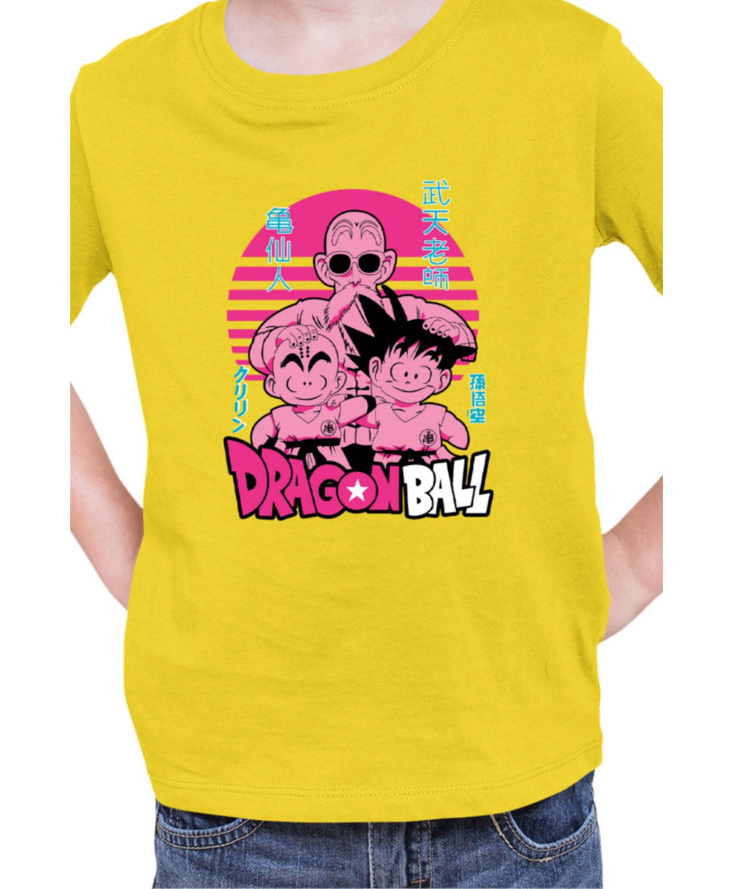 Детска Тениска Japan Manga Anime Comics Animation Dbz Krilin Roshi Goku