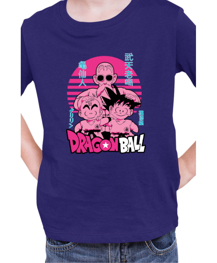 Детска Тениска Japan Manga Anime Comics Animation Dbz Krilin Roshi Goku