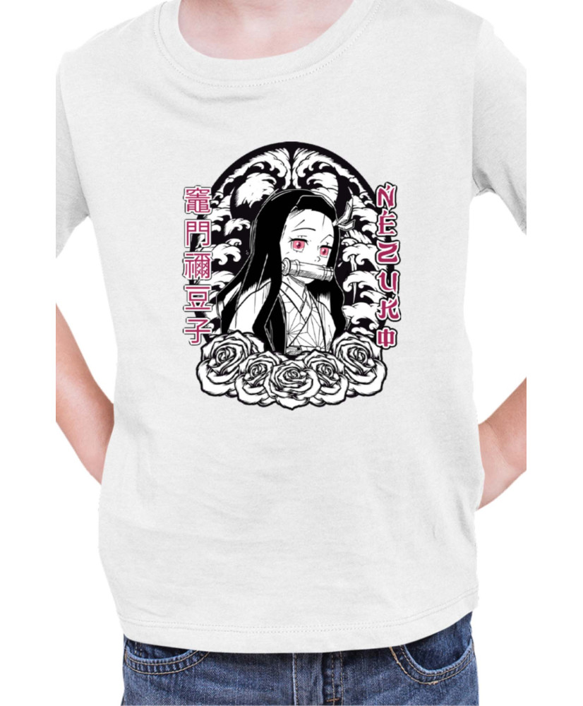 Детска Тениска Japan Manga Anime Comics Animation Demon Slayer Cute Nezuko