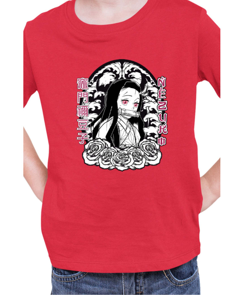 Детска Тениска Japan Manga Anime Comics Animation Demon Slayer Cute Nezuko