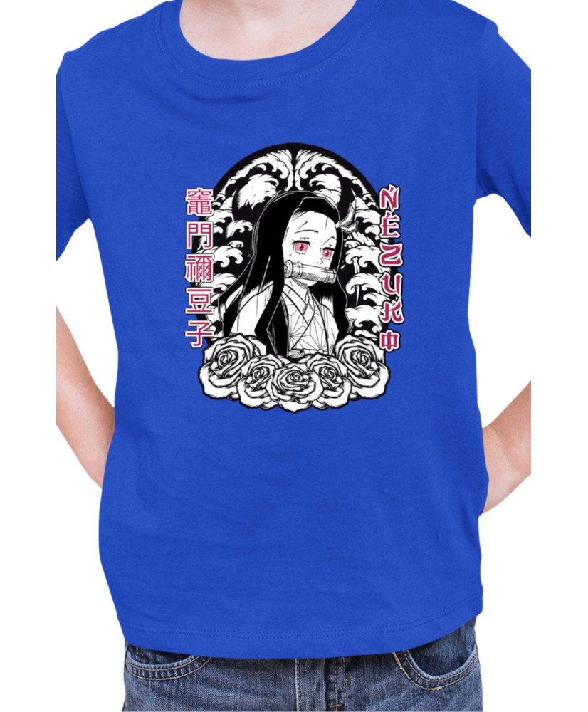 Детска Тениска Japan Manga Anime Comics Animation Demon Slayer Cute Nezuko