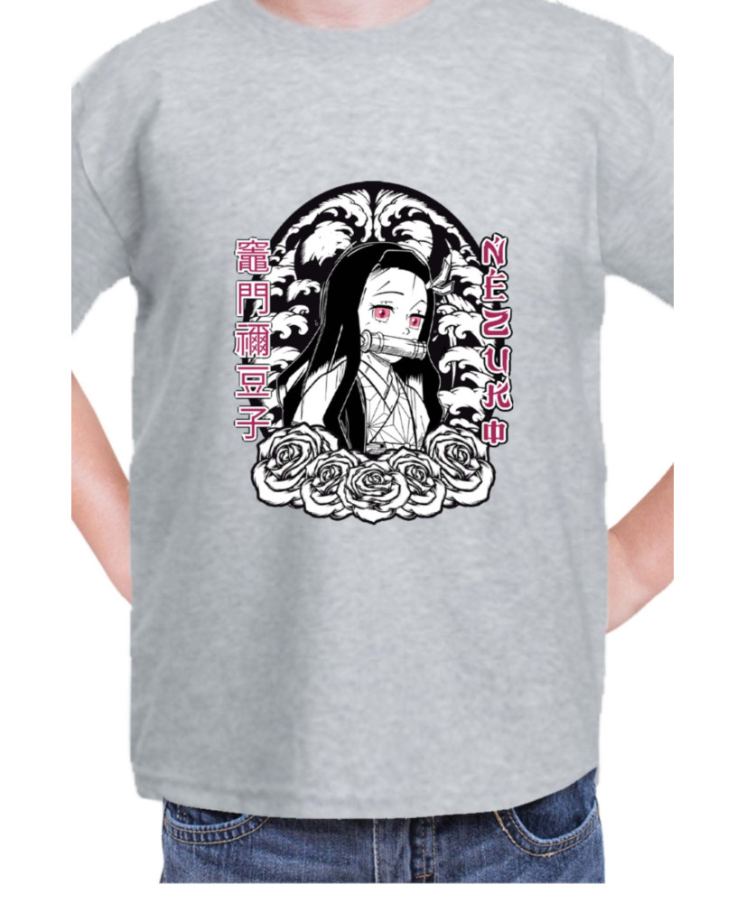 Детска Тениска Japan Manga Anime Comics Animation Demon Slayer Cute Nezuko