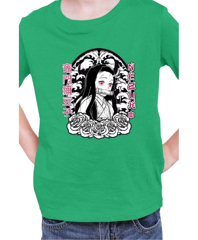 Детска Тениска Japan Manga Anime Comics Animation Demon Slayer Cute Nezuko