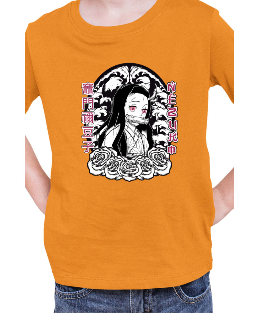 Детска Тениска Japan Manga Anime Comics Animation Demon Slayer Cute Nezuko