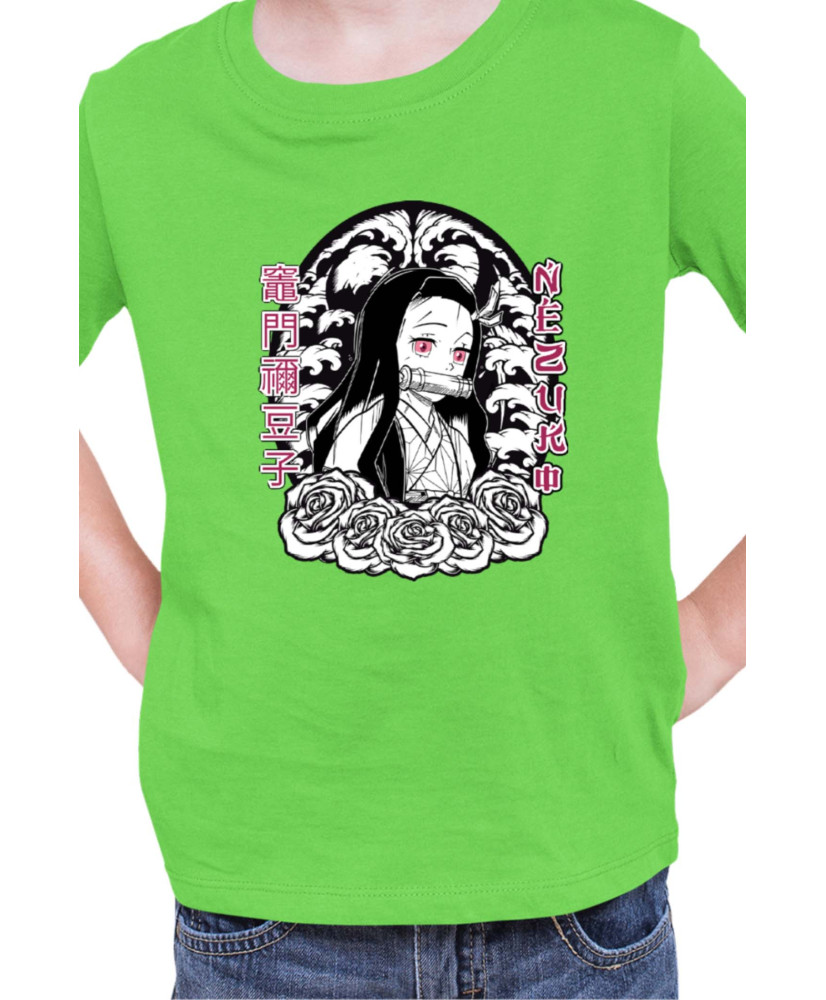 Детска Тениска Japan Manga Anime Comics Animation Demon Slayer Cute Nezuko