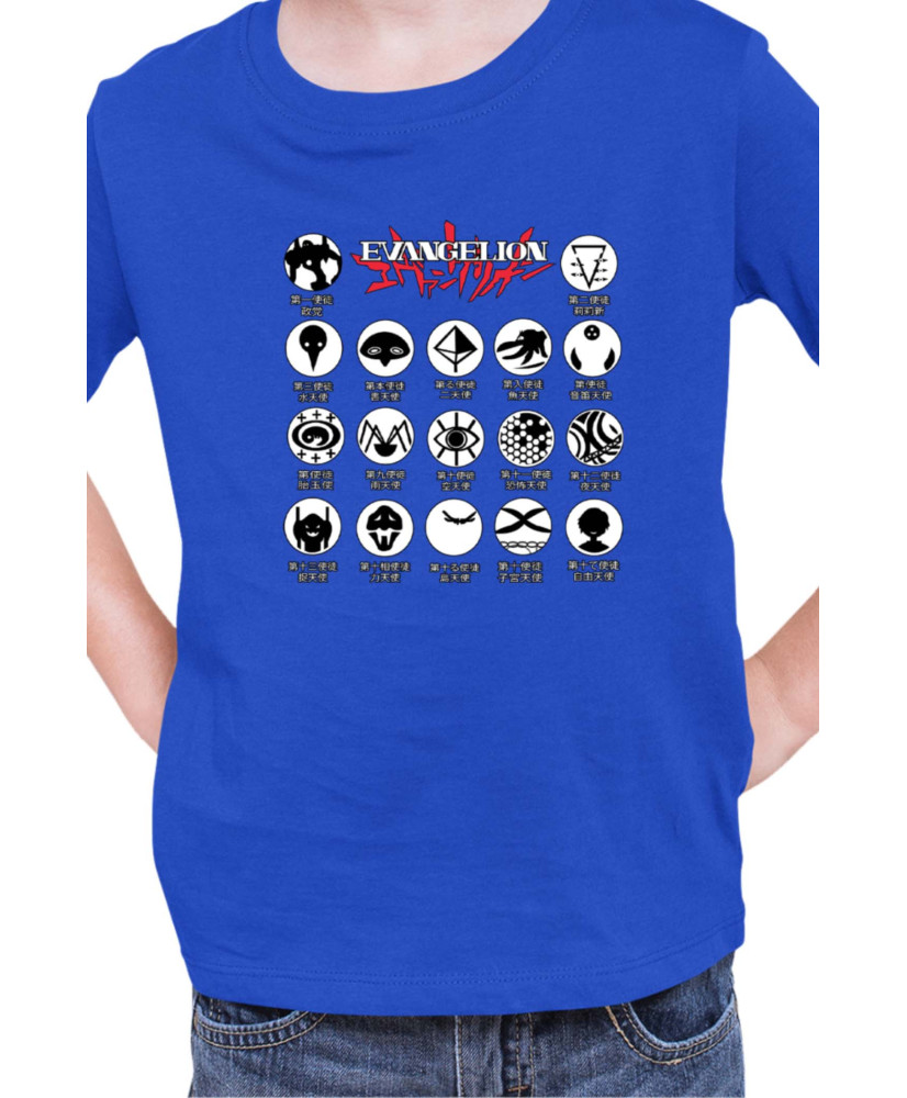 Детска Тениска Japan Manga Anime Comics Animation Neon Genesis Evangelion Angels Symbol