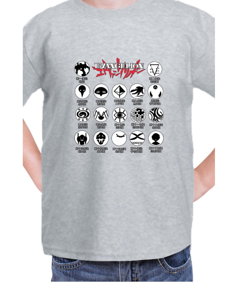 Детска Тениска Japan Manga Anime Comics Animation Neon Genesis Evangelion Angels Symbol