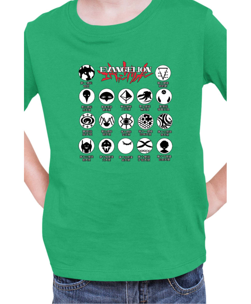 Детска Тениска Japan Manga Anime Comics Animation Neon Genesis Evangelion Angels Symbol
